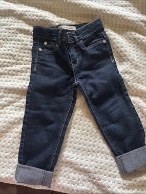 Levi's Dark Blue Kids Denim Jeans with Cuffed 3for10